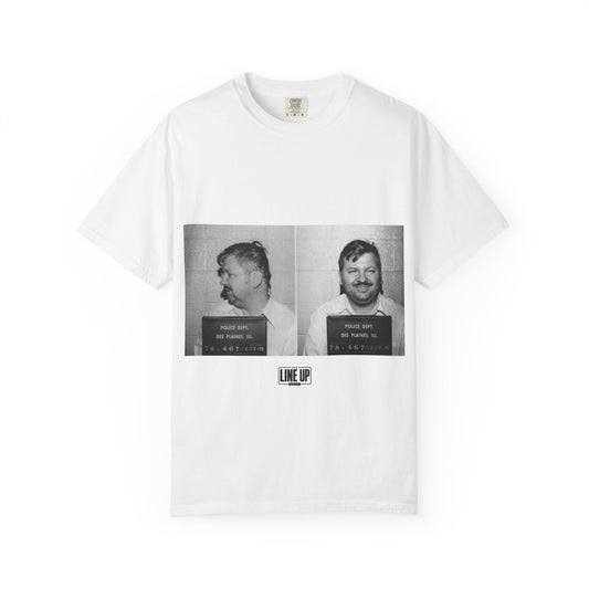 T-Shirt — Vintage Mugshot Photo Graphic Tee (Police Booking Photo Design)